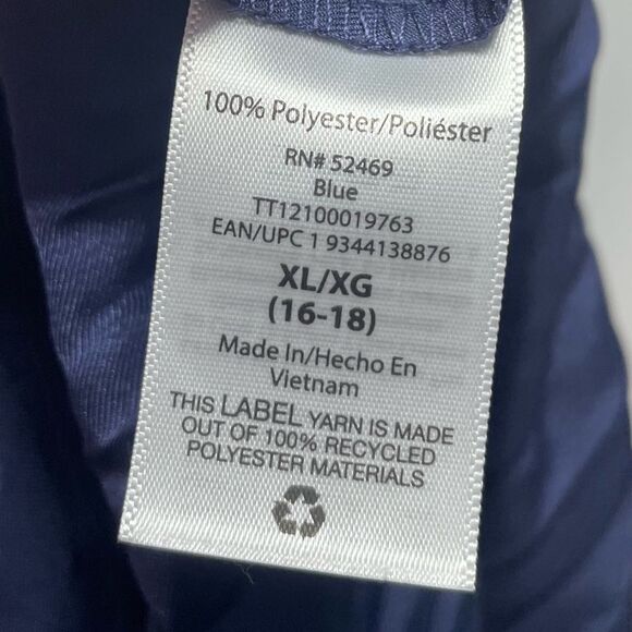 5 for $25🔥Time and Tru Navy Crinkle Elastic Waist Skirt XL (16-18) - Picture 4 of 5